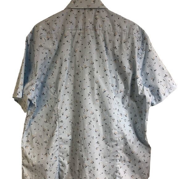 Jack Maverick 100% cotton short sleeve print button front‎ shirt NWT Size XL - Picture 4 of 8